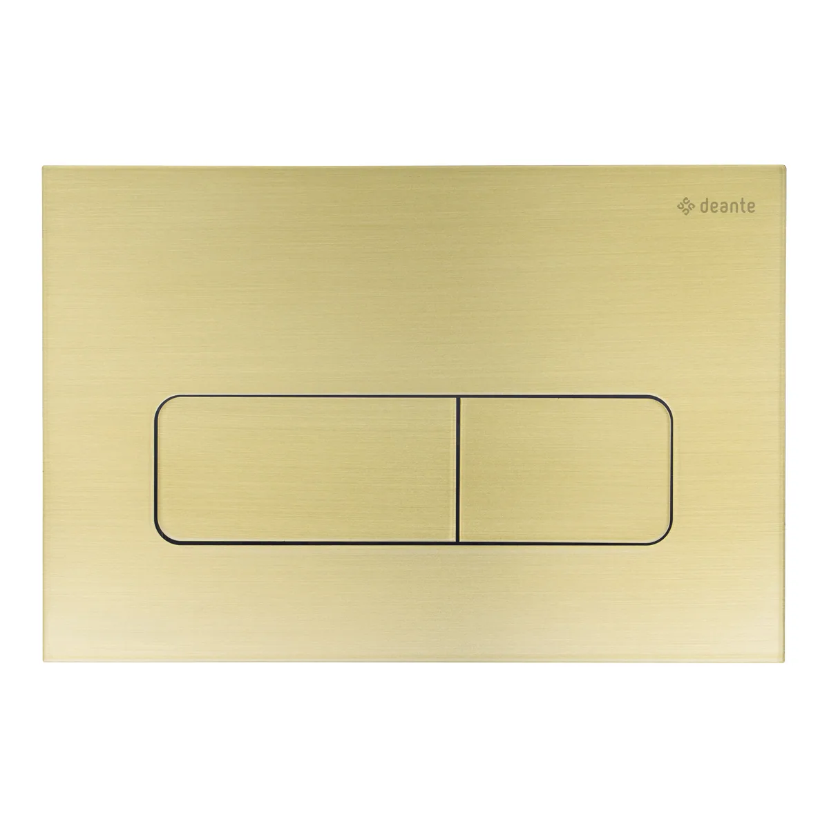 WC loputusnupp slim Deante 247x165 mm, harjatud kuld