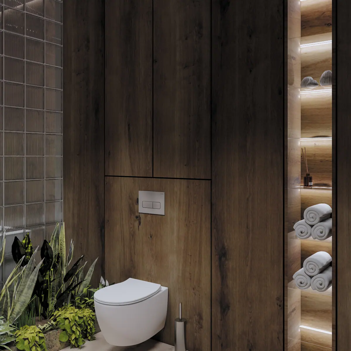 WC loputusnupp slim Deante 247x165 mm, harjatud teras