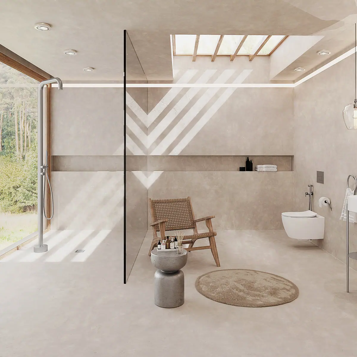 WC loputusnupp slim Deante 247x165 mm, harjatud teras
