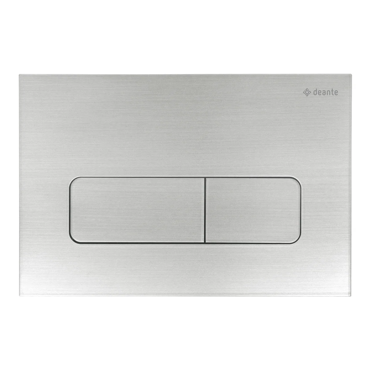 WC loputusnupp slim Deante 247x165 mm, harjatud teras