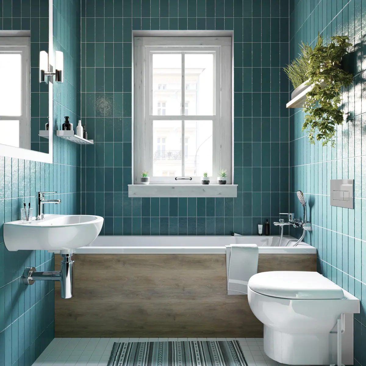 WC loputusnupp slim Deante 247x165 mm, kroom