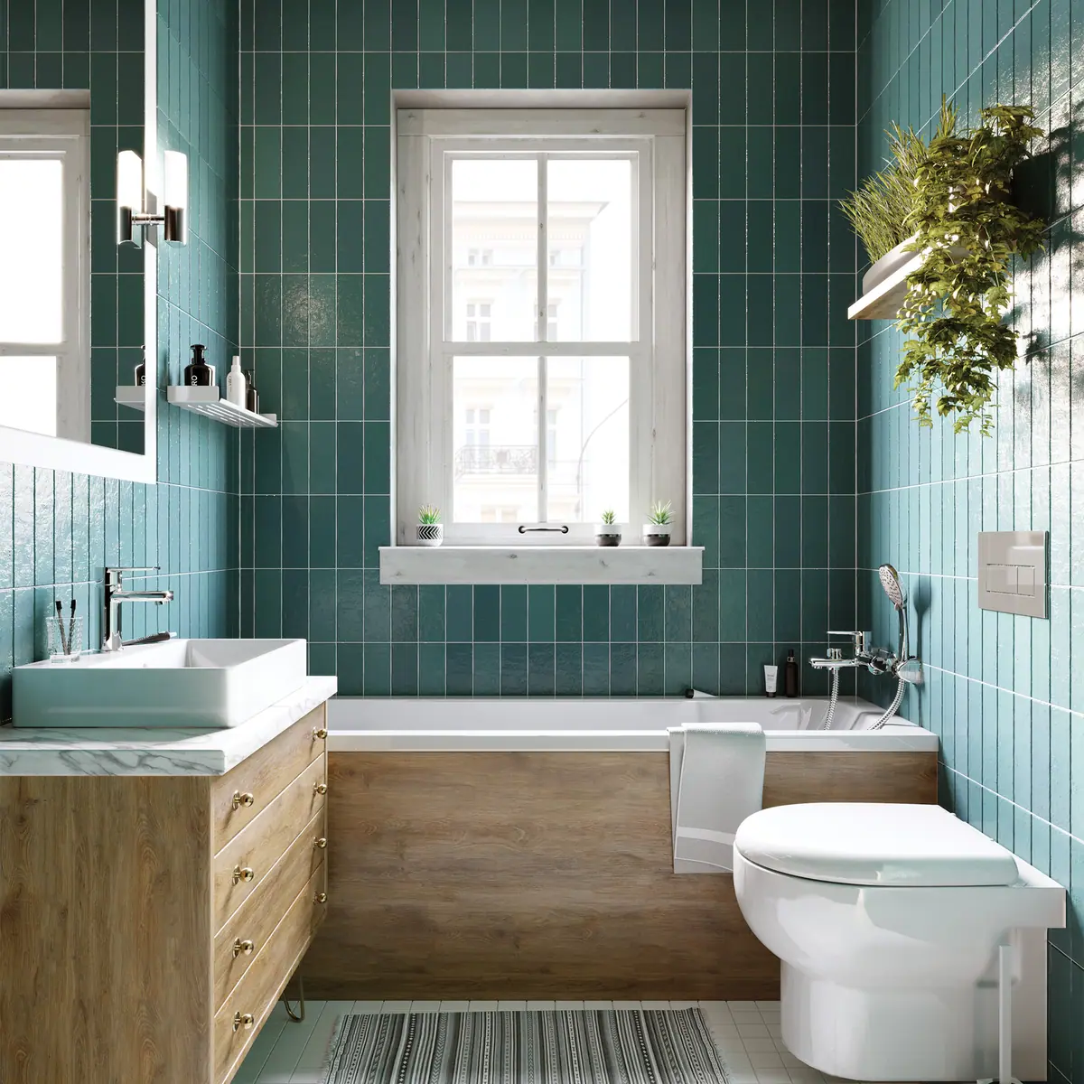 WC loputusnupp slim Deante 247x165 mm, kroom