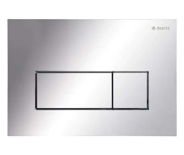 WC loputusnupp slim Deante 247x165 mm, kroom