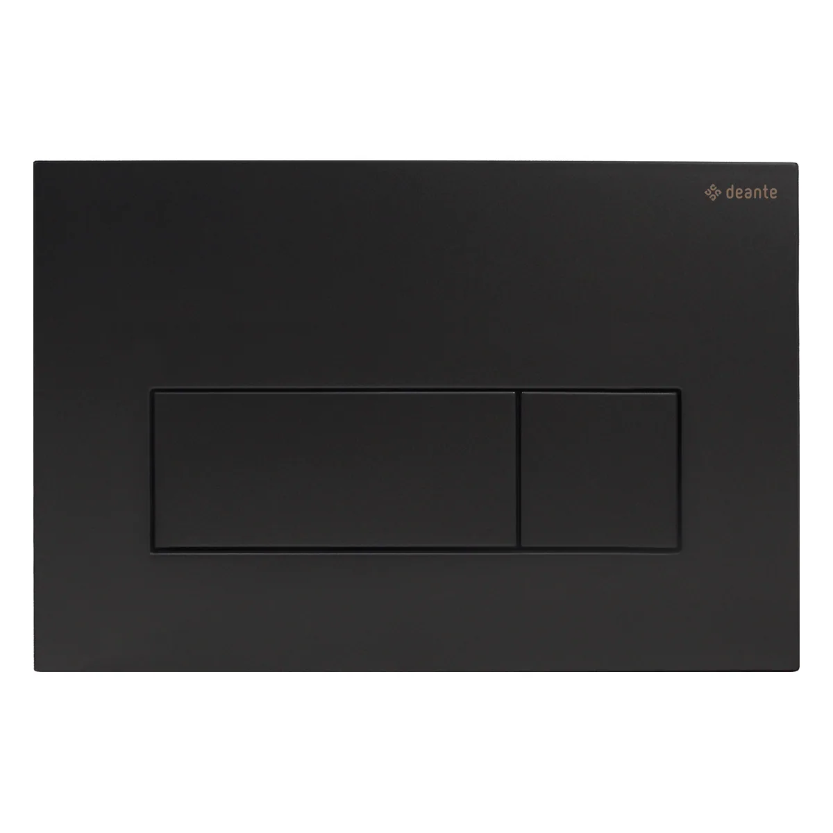 WC loputusnupp slim Deante 247x165 mm, must