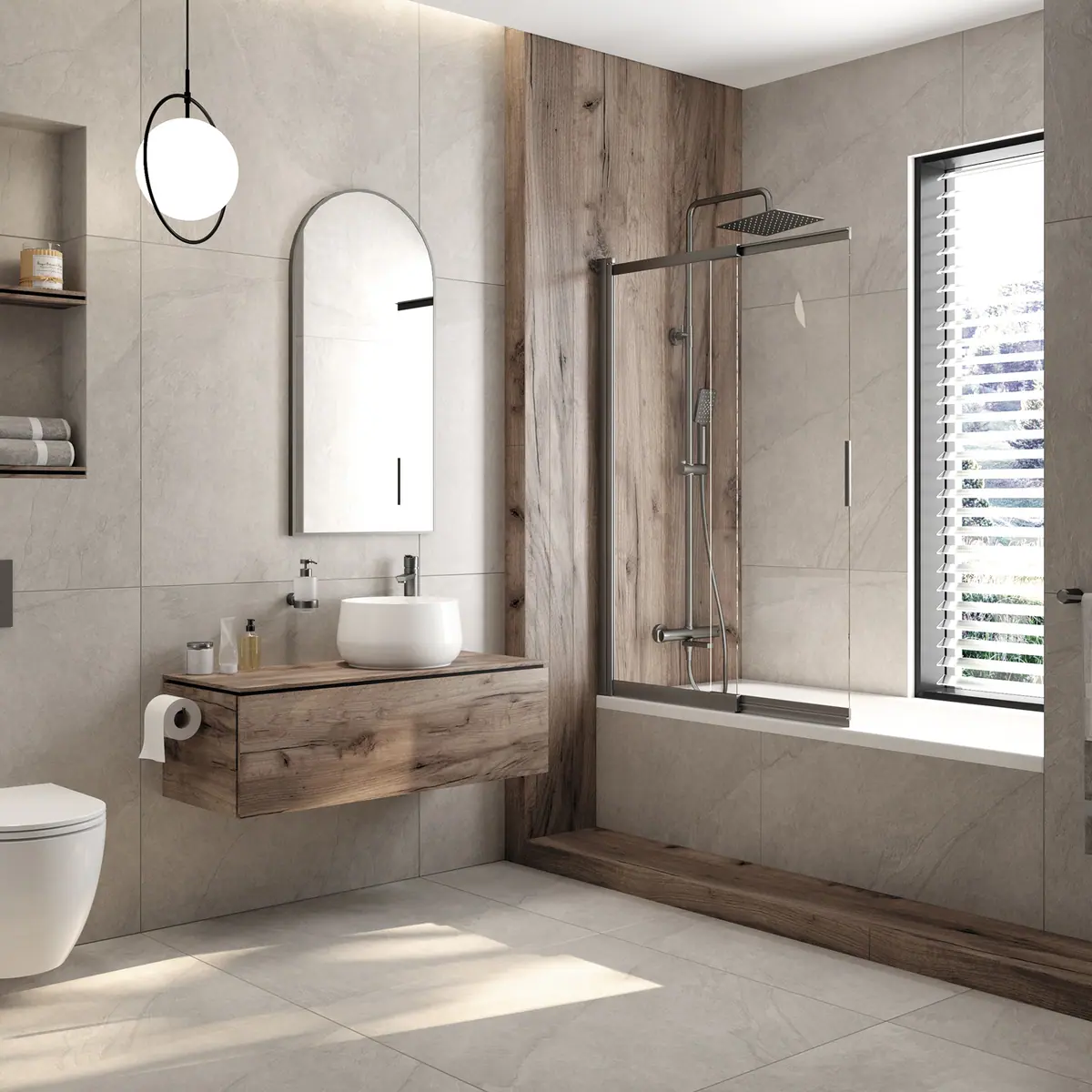 WC loputusnupp slim Deante 247x165 mm, titaan
