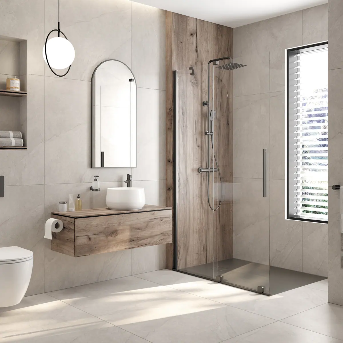 WC loputusnupp slim Deante 247x165 mm, titaan