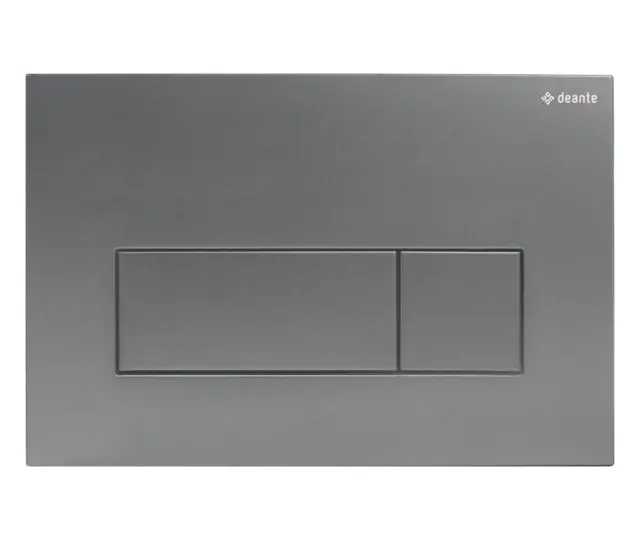 WC loputusnupp slim Deante 247x165 mm, titaan