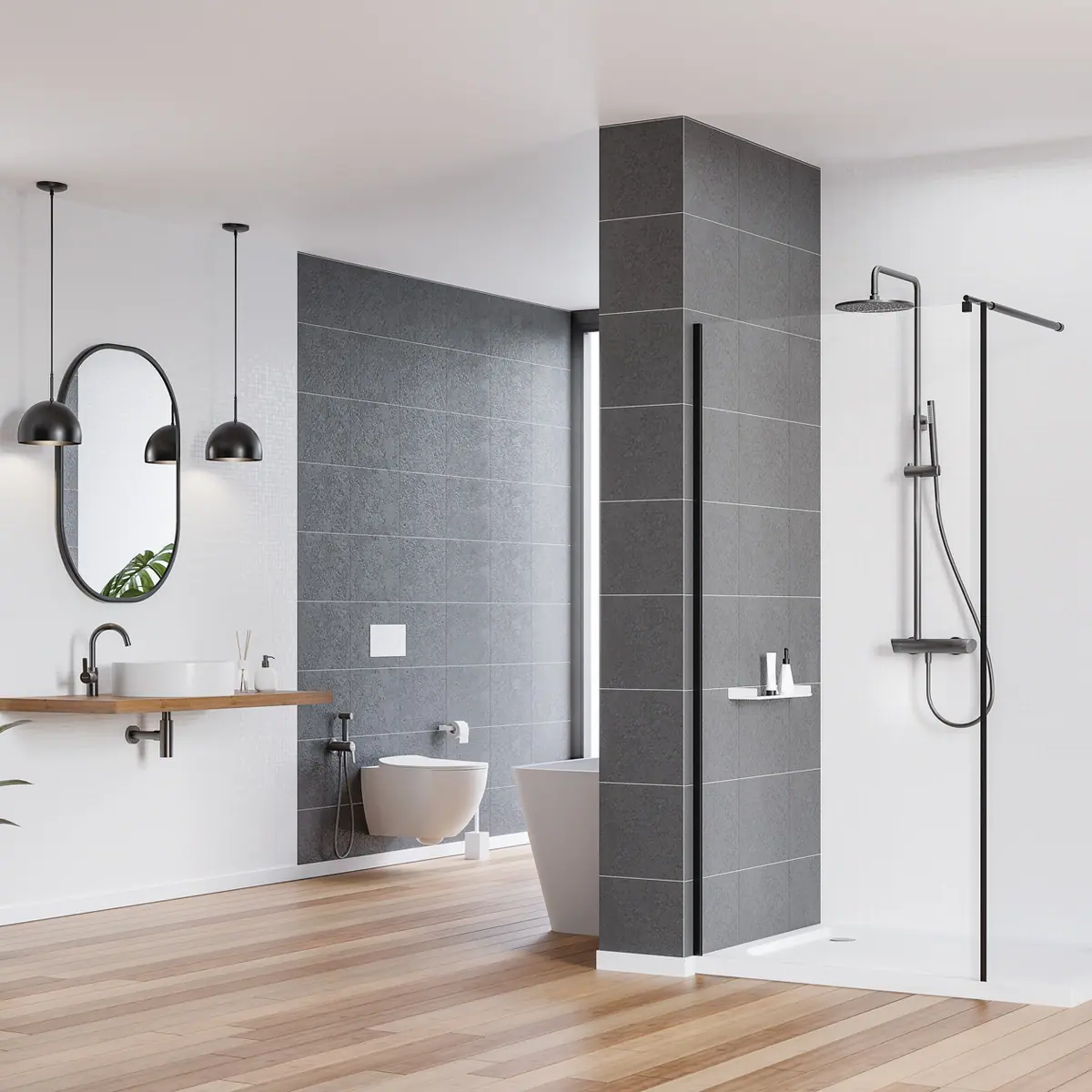 WC loputusnupp slim Deante 247x165 mm, valge