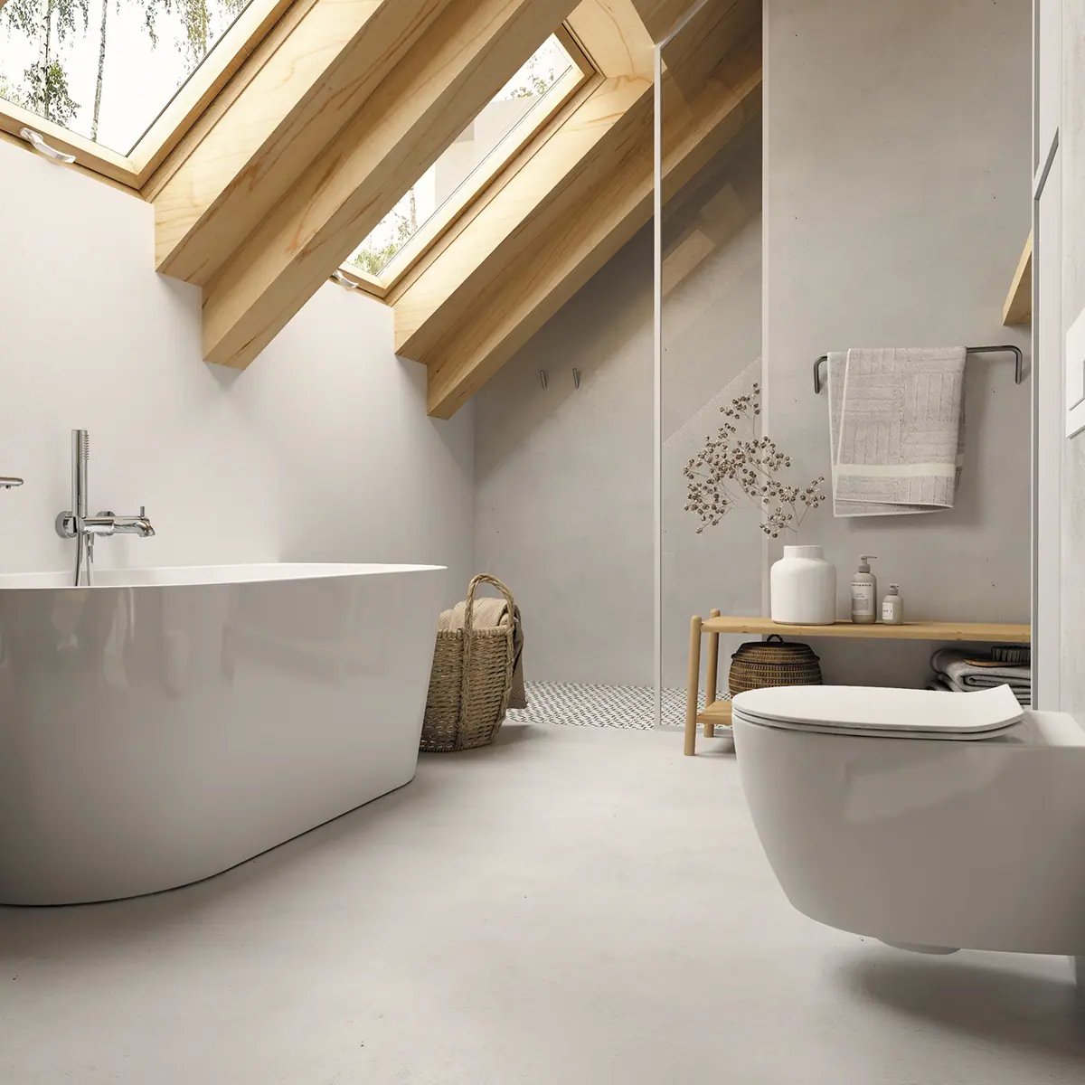 WC loputusnupp slim Deante 247x165 mm, valge