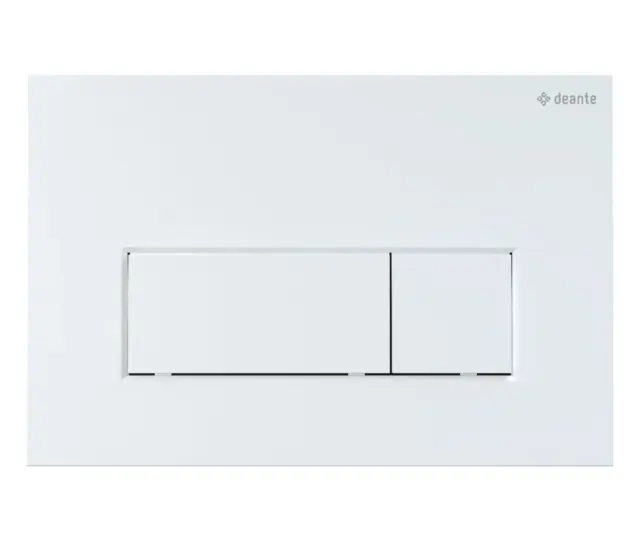 WC loputusnupp slim Deante 247x165 mm, valge