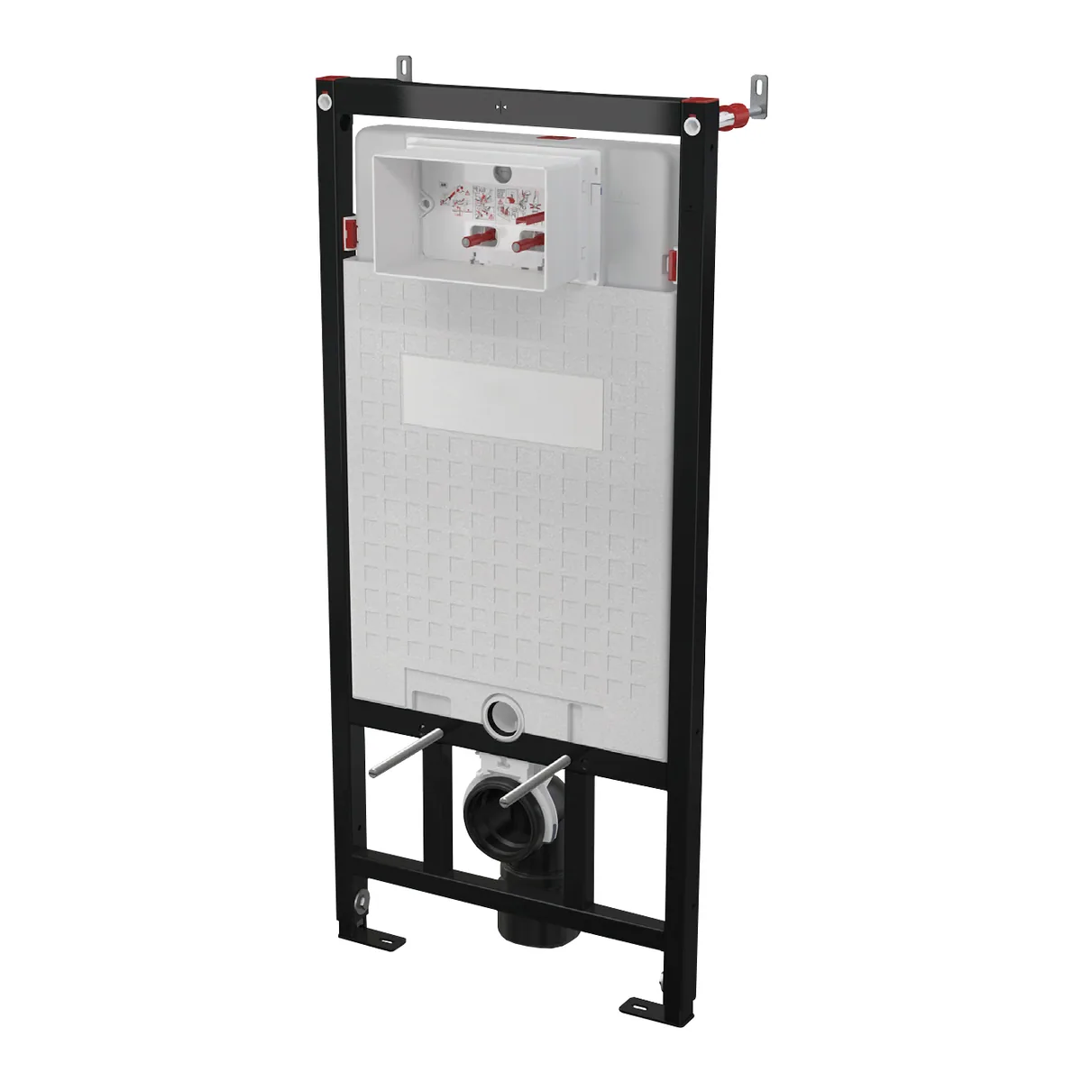 WC paigaldusraam ECO-loputusega seinapealsele WC-potile Deante 510x125x1176 mm